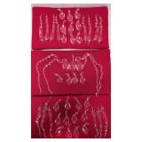 46 pcs. cut crystal prisms