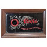 Vintage Coors Beer Advertising Mirror