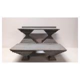 Antique Tramp Art 2 tier display shelf