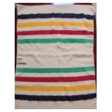 Antique Hudson Bay Point Wool Blanket