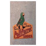Porcelain Poll - Parrot shoes sign