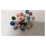 22 Vintage Marbles  -  Some Rare !