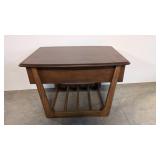 Mid Century Modern Sleigh leg Lane Table
