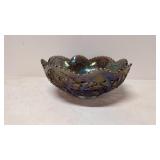 Imperial Iridescent Bellaire Hobstar Sawtooth bowl