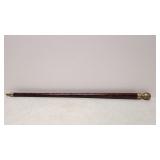 Vintage Walking Cane with Whiskey flask inside