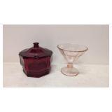 Vintage Ruby Red Candy & Pink depression candy