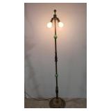 Vintage Floor lamp with jade accents