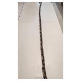 Folk / Tramp Art carved wooden link chain with hok