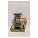 Vintage Chimoiserie Ceramic Elephant plant stand