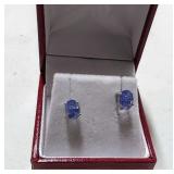 Tanzanite Solitaire earrings