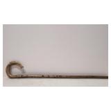 Vintage Folk Art Bone handle cane