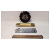 4 wood working rulers