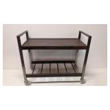Mid Century Modern Rolling Cart / T.V. stand