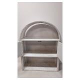 Vintage Hanging Wicker Cabinet