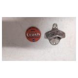 Vintage Starr 'X' Coca Cola Opener & Orange Mirror