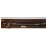 General Robert E. Lee Replica Staff Sword on plaqu
