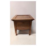 Antique oak potty stool