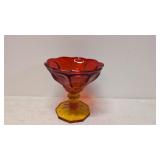 Vintage L. E. Sith Amberina Compote