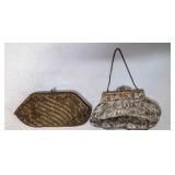 Two Vintage Clutch purses