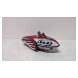 Vintage Tin Litho Friction Rocket Racer