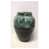 Vintage Brush McCoy Green Onyx Drip Glaze vase