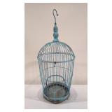 Robin Egg Blue metal Wire bird cage