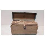 Vintage 100 Big Band 45 rpm records in vintage cae