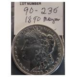 1890 Morgan Silver Dollar