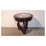 Marble top side table