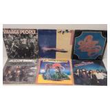 6 Vintage Record Albums in plastic sleeves