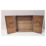 1917 Folk Art wooden book cover