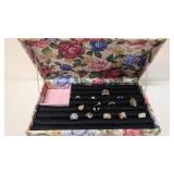 14 Beautiful Costume Jewelry rings in case