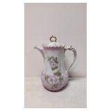 Porcelain Pink & White Floral Teapot