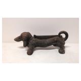 Vintage Cast Iron Dachshund boot scraper