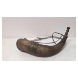 Vintage Engraved na Monogramed Fox Horn