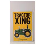John Deere Embossed metal sign