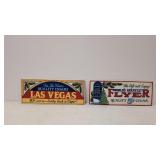 2 Cigar advertising labels