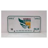 1993 kentucky Derby Festival License plate