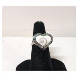 .925 Sterling Spiral Shiva Eye Shell and abalone