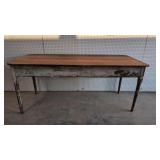 Primitive Walnut 2 board top Farm Table