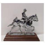 Vintage metal Tennessee Walking Horse & Rider