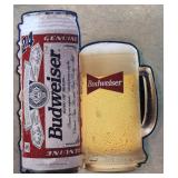 Embossed Metal Budweiser sign