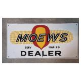 Vintage Moens Dealer Embossed metal sign