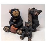 3 Black Bears by Carols Creations