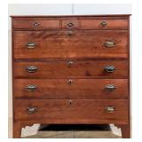 Antique 3 over 4 Chest - one board top and sides