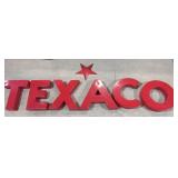 Vintage Texaco 21' Tall plastic block letters