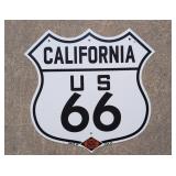 US 66 California Porcelain sign