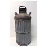 Antique Columbia Steel 5 Gallon oil can