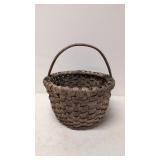 Early 19th Century oak splint gathering basket