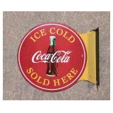 Ice Cold Coca Cola Sold Here Flange Sign